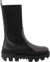 Moncler Leren laarzen met elastische zijinzetten Black Dames - Thumbnail 8