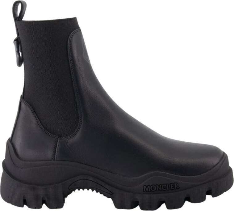 Moncler Zwarte Chelsea Larue enkellaarzen Black Dames