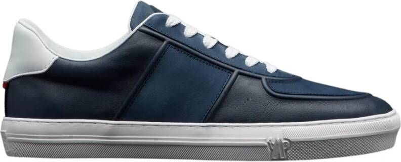 Moncler Elegante Blauw en Wit Sneakers Blue Heren