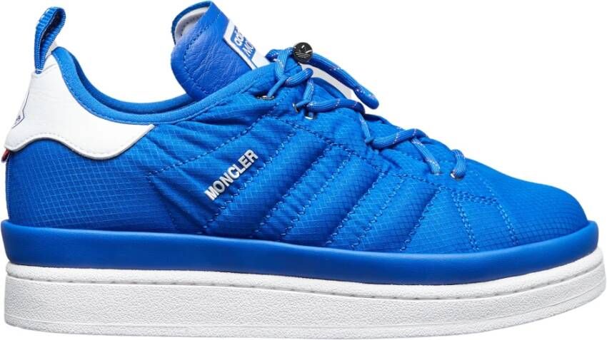 Moncler Gewatteerde Campus Lage Sneakers Blue Dames