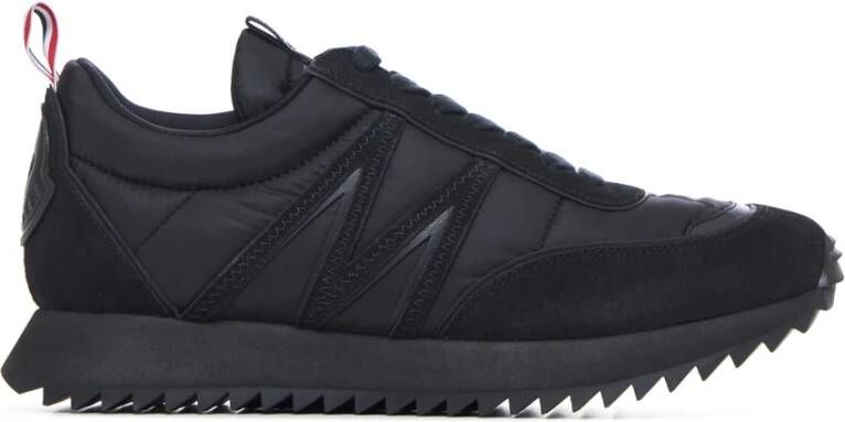 Moncler Gewatteerde Lage Top Sneakers Zwart Black Heren