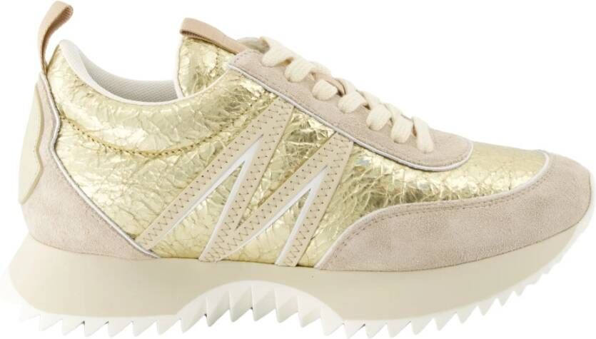 Moncler Gouden Leren Pacey Sneakers