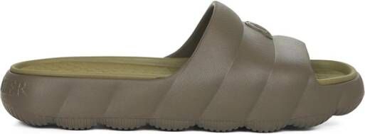 Moncler Groene Gewatteerde Slippers