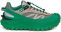 Moncler Groene Veterschoenen met Geperforeerde Inzet Green Heren - Thumbnail 1