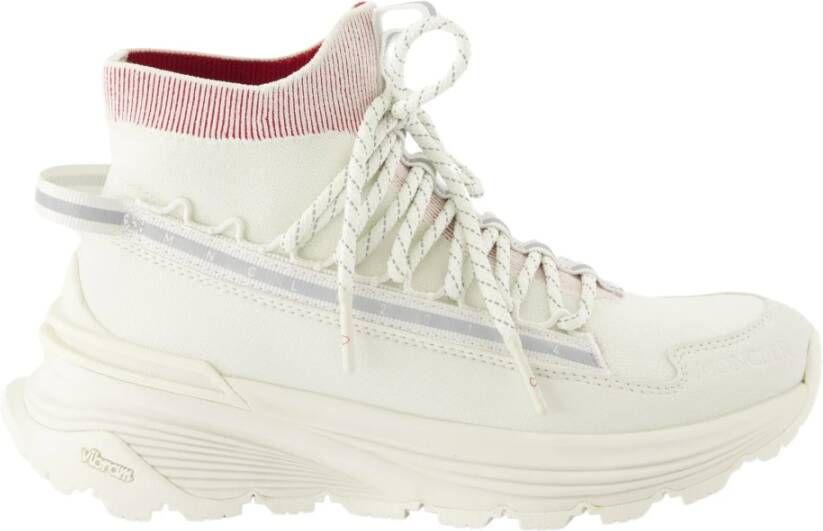 Moncler Hoogwaardige Polyester Sneakers White Dames