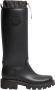 Moncler Zwarte kniehoge laarzen met reliëflogo Black Dames - Thumbnail 13