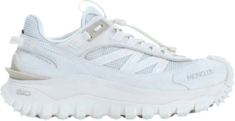 Moncler Ivory Sneaker Trailgrip in Mesh en Suède