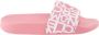 Moncler Comfortabele Ronde Open Teen Sandalen Pink Dames - Thumbnail 9