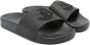 Moncler Kinderen Zwarte Sandalen met Logo Detail Black Dames - Thumbnail 1