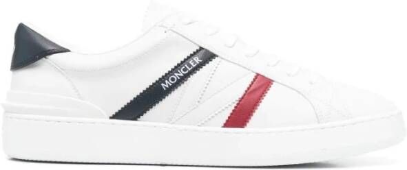 Moncler Witte Sneakers met Tricolor Accent White Heren