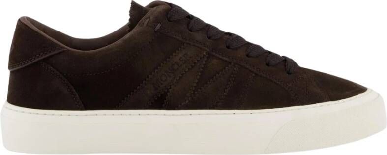 Moncler Lage Sneakers in Monaco Stijl Brown Heren
