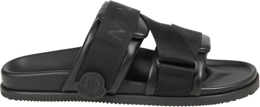 Moncler Leren Kruisband Platte Sandalen
