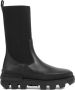 Moncler Leren laarzen met elastische zijinzetten Black Dames - Thumbnail 4