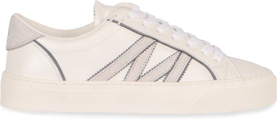 Moncler Leren sneakers met contrasterende hielinzet