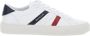 Moncler Leren Sneakers met Tricolor Banden Multicolor Heren - Thumbnail 1