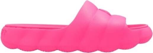 Moncler Fuchsia Sliders Sandaal Pink Dames