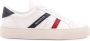 Moncler Leren lage sneakers met driekleurige banden White Dames - Thumbnail 4