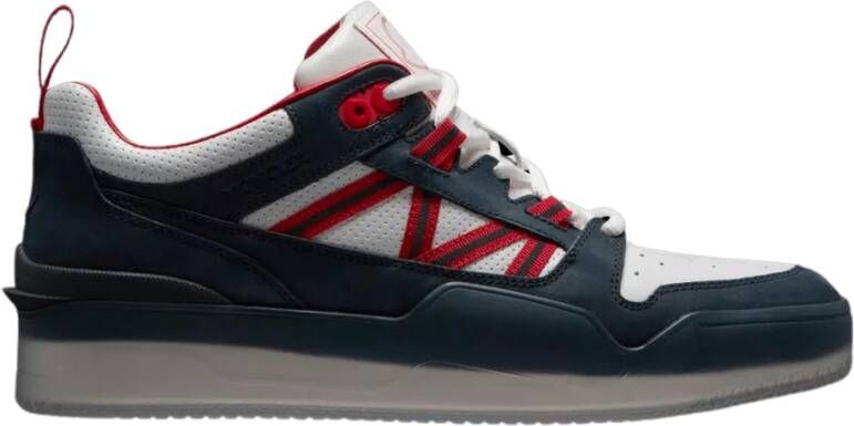 Moncler Low Top Wit Blauw Rode Sneakers