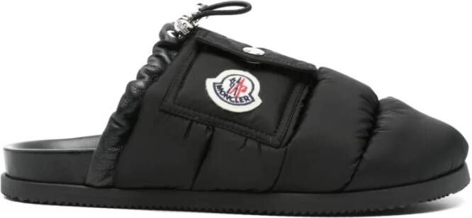 Moncler Gevoerde leren muiltje met zak
