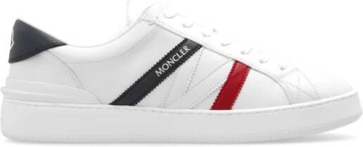 Moncler Witte Monaco M Lage Sneakers White Heren