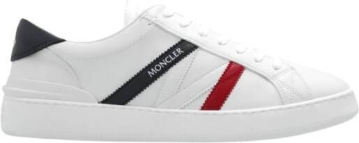 Moncler Stoere Leren Sneakers voor Heren Wit Heren