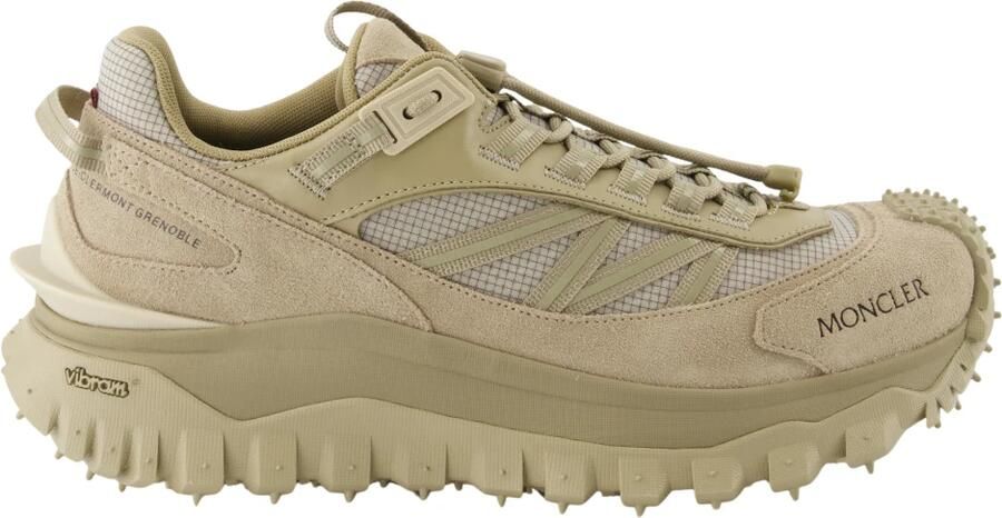 Moncler Leren Mesh Trailgrip Sneakers Beige Heren