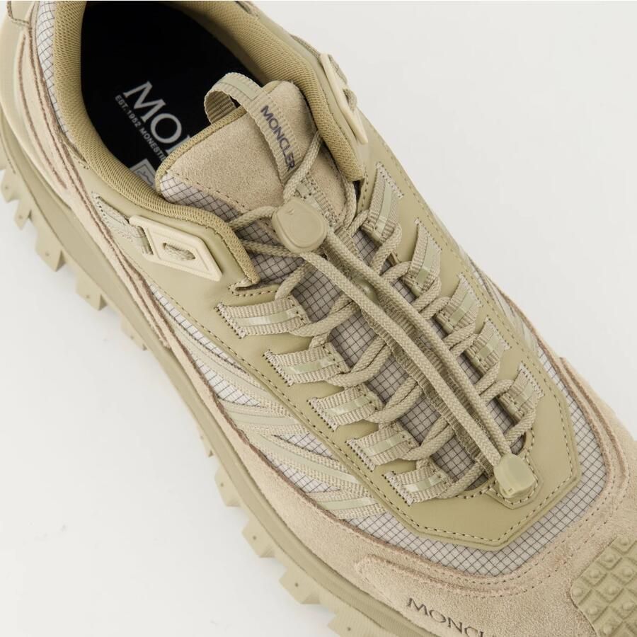 Moncler Leren Mesh Trailgrip Sneakers Beige Heren - Foto 2