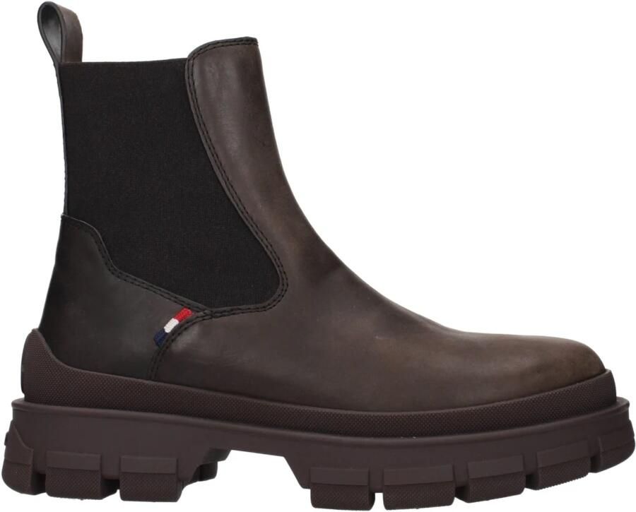 Moncler Bruine leren Chelsea boots
