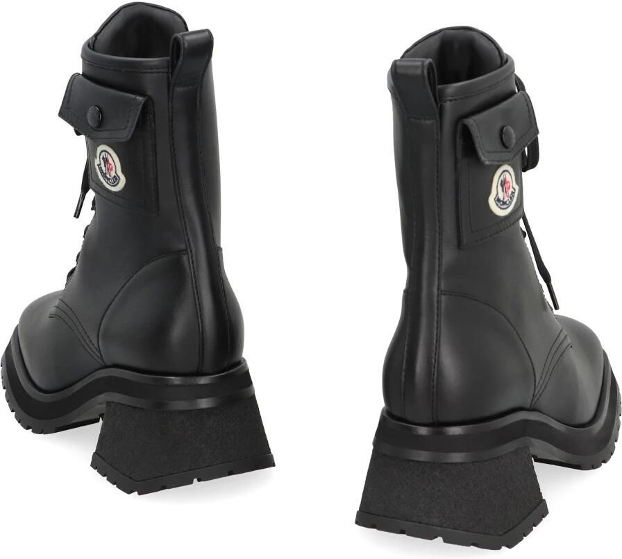 Moncler Zwarte Enkellaarsjes met Zak Black Dames - Foto 2