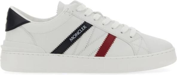 Moncler Leren Gestreepte Lage Sneakers