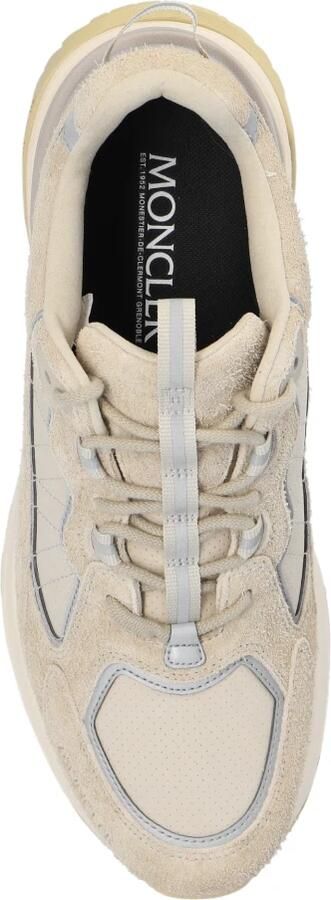 Moncler Lite Runner sneaker van leer met suède details