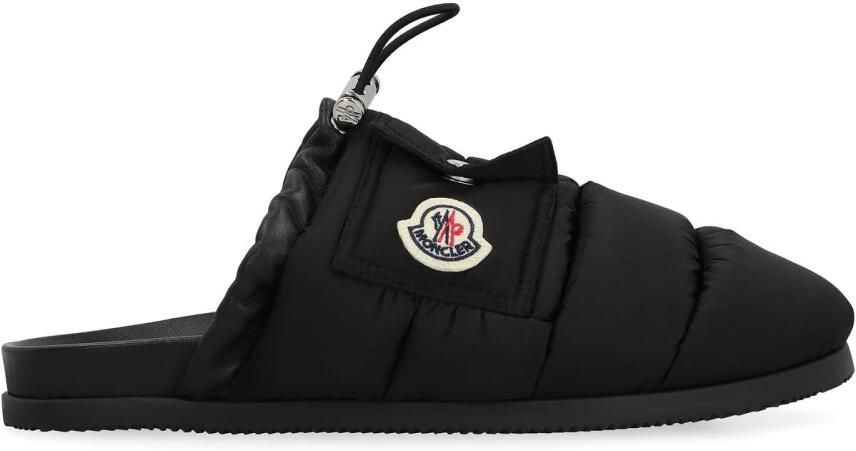 Moncler Gevoerde leren muiltje met zak
