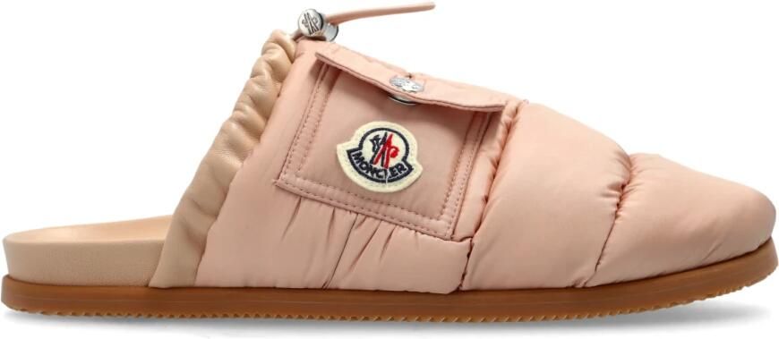 Moncler Slippers met Logo Patch en Toggle