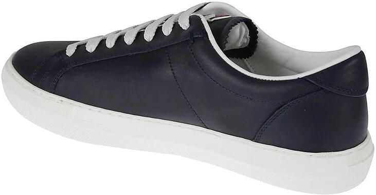 Moncler Leren sneakers met rubberen zool Blue