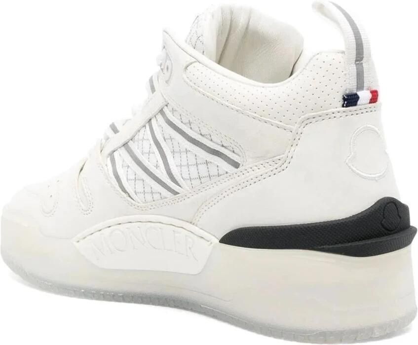 Moncler Crème en Zwarte Sneaker met Geselecteerde Stoffen Voeringen Beige Dames - Foto 2