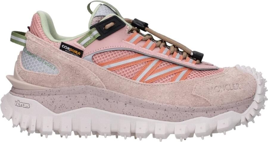 Moncler Roze Waterdichte Sneakers met Reflecterende Details Pink Dames