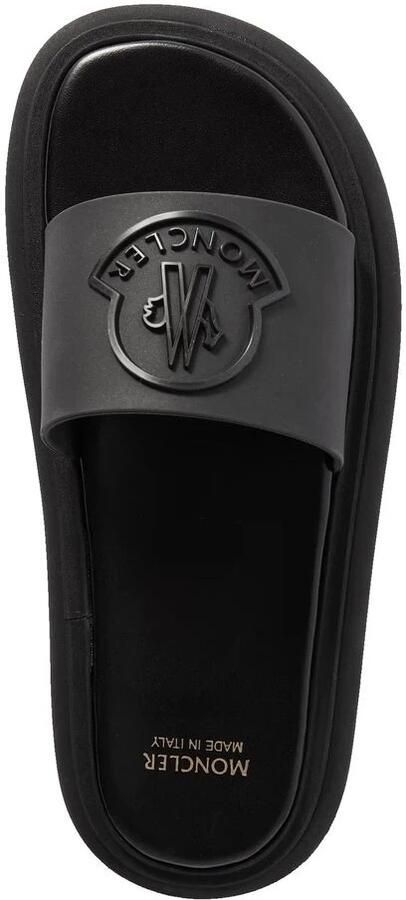 Moncler Teenslippers Sliders Zwart Dames