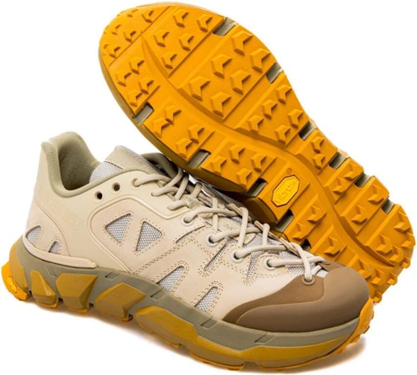 Moncler Silencio Sneakers met Rubberen Zool Beige Heren