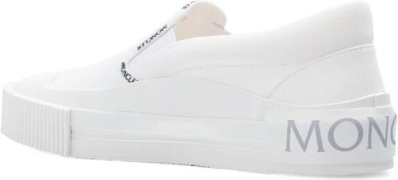 Moncler Witte Slip-On Trainers met Tri Design White Dames
