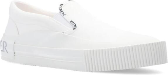 Moncler Witte Slip-On Trainers met Tri Design White Dames