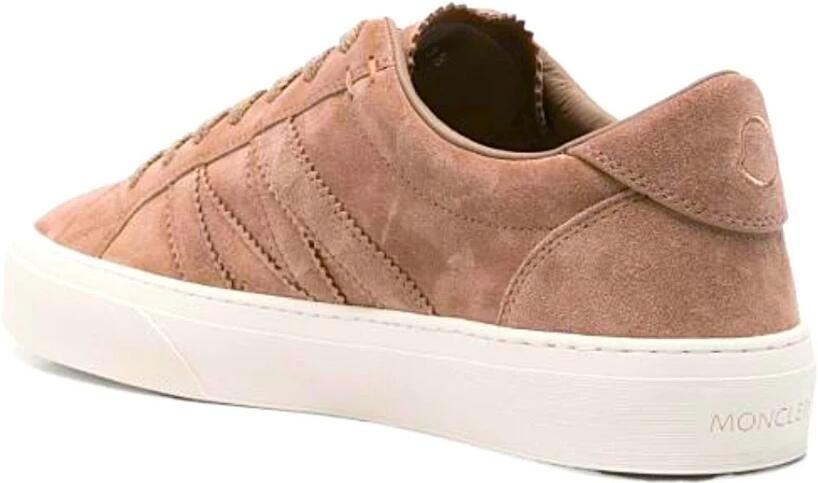 Moncler Lage Sneakers in Monaco Stijl Brown Heren