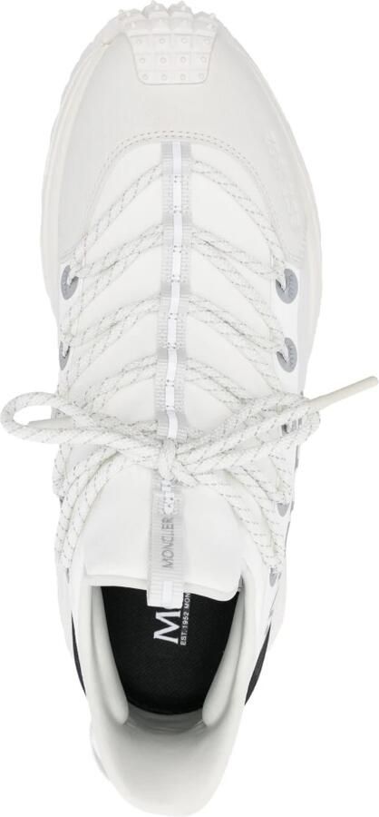 Moncler Low-Top Sneakers Ivory Sneakers With Prominent Logo in wit - Foto 4