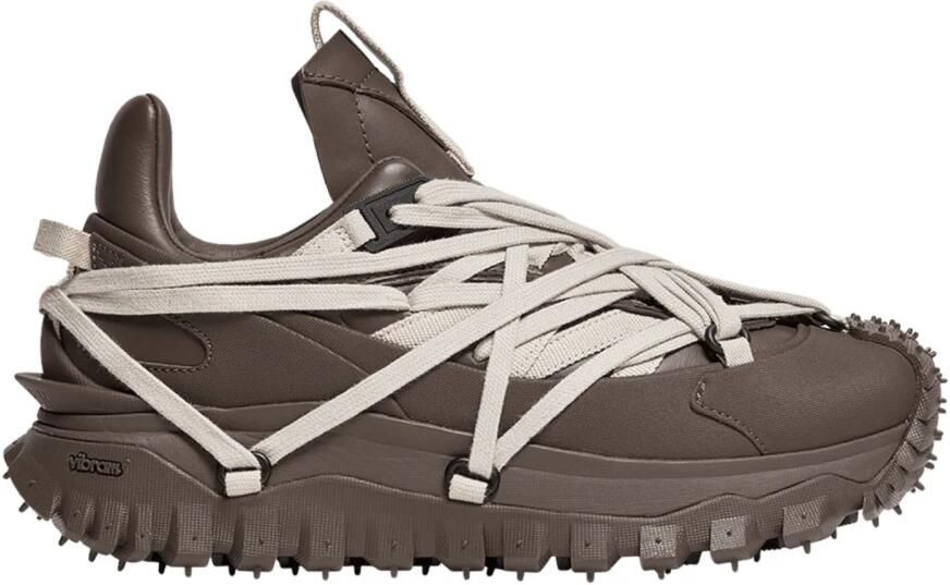 Moncler Trailgrip Megalace Leather Sneakers
