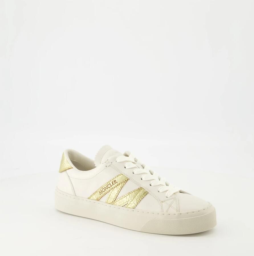 Moncler Witte & Gouden Leren Mand Stijl - Foto 4
