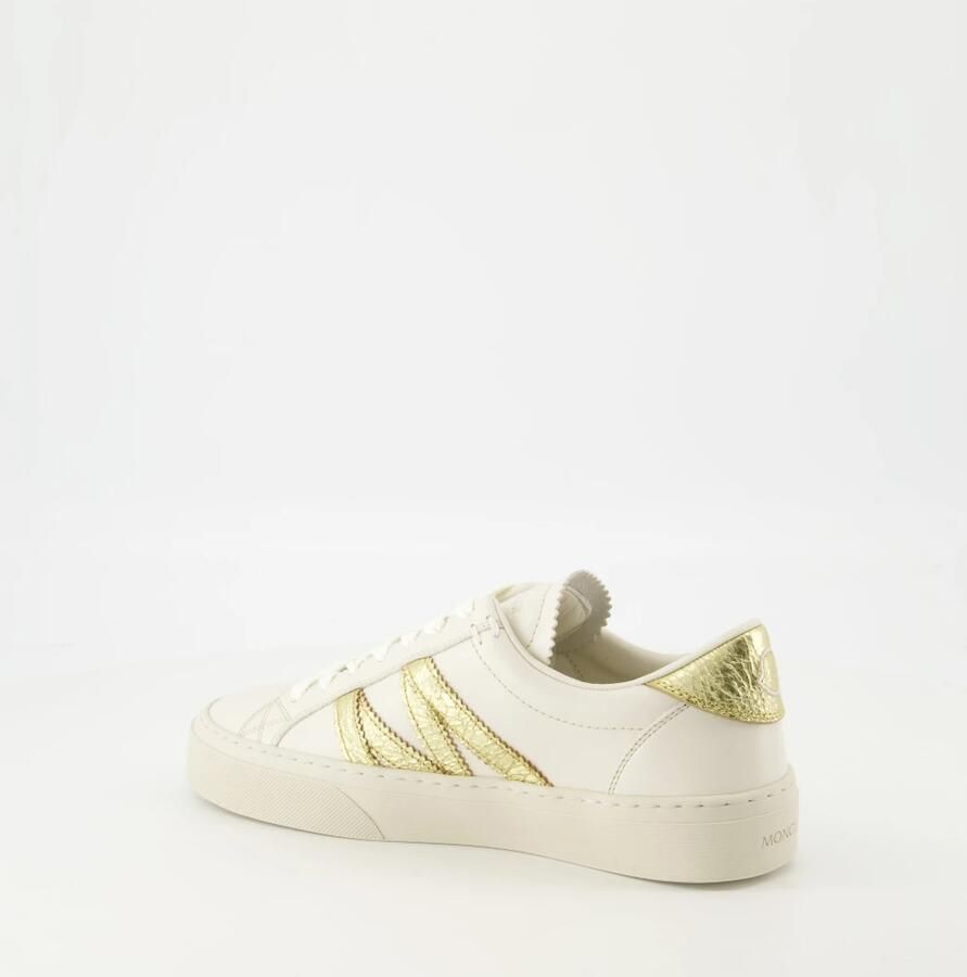 Moncler Witte & Gouden Leren Mand Stijl - Foto 5