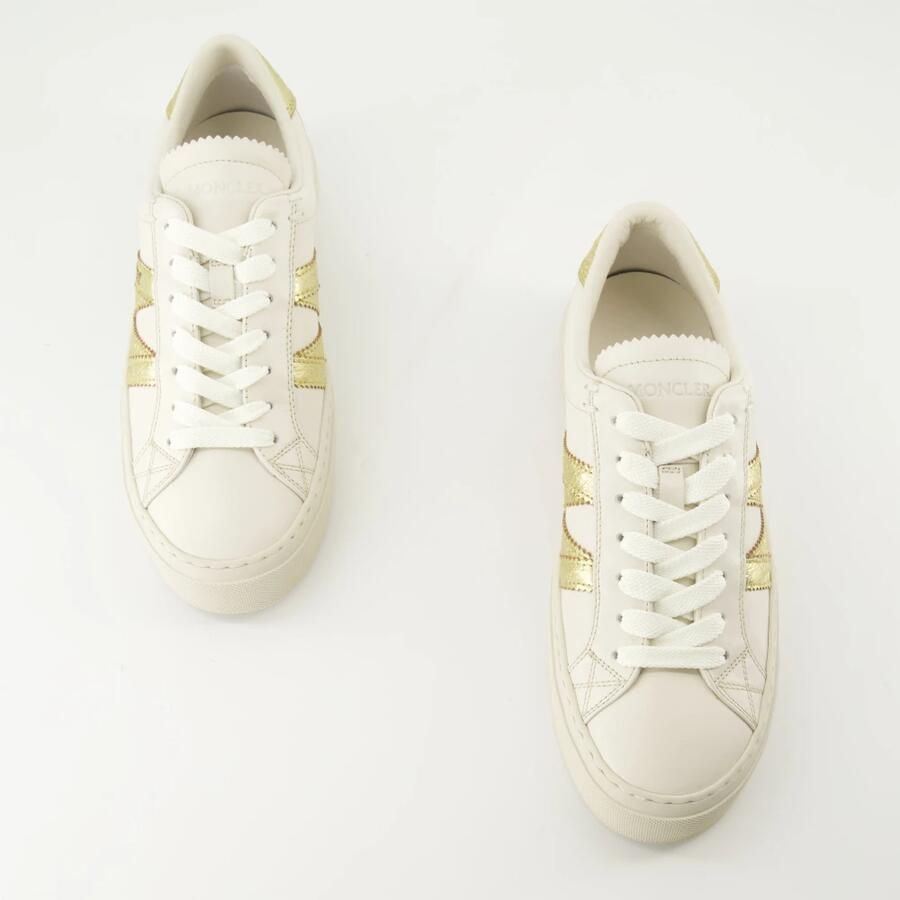 Moncler Witte & Gouden Leren Mand Stijl - Foto 3