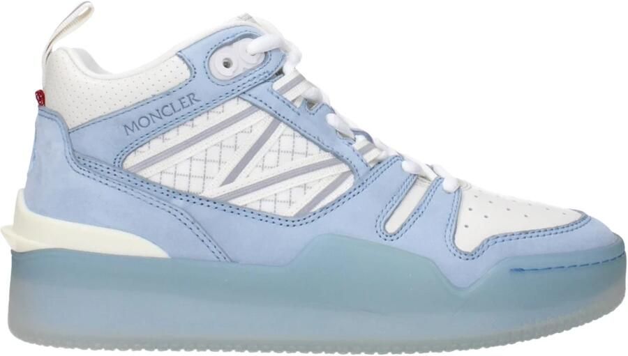 Moncler Stijlvolle hoge sneakers voor vrouwen Blauw Dames