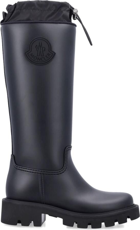 Moncler Zwarte Gesloten Schoenen Kickstream Regenlaarzen