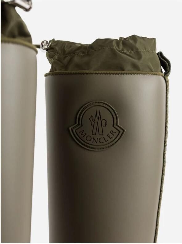 Moncler Zwarte waterdichte regenlaarzen met trekkoord - Foto 6