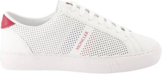 Moncler Nieuwe Monaco Leren Sneakers White Heren